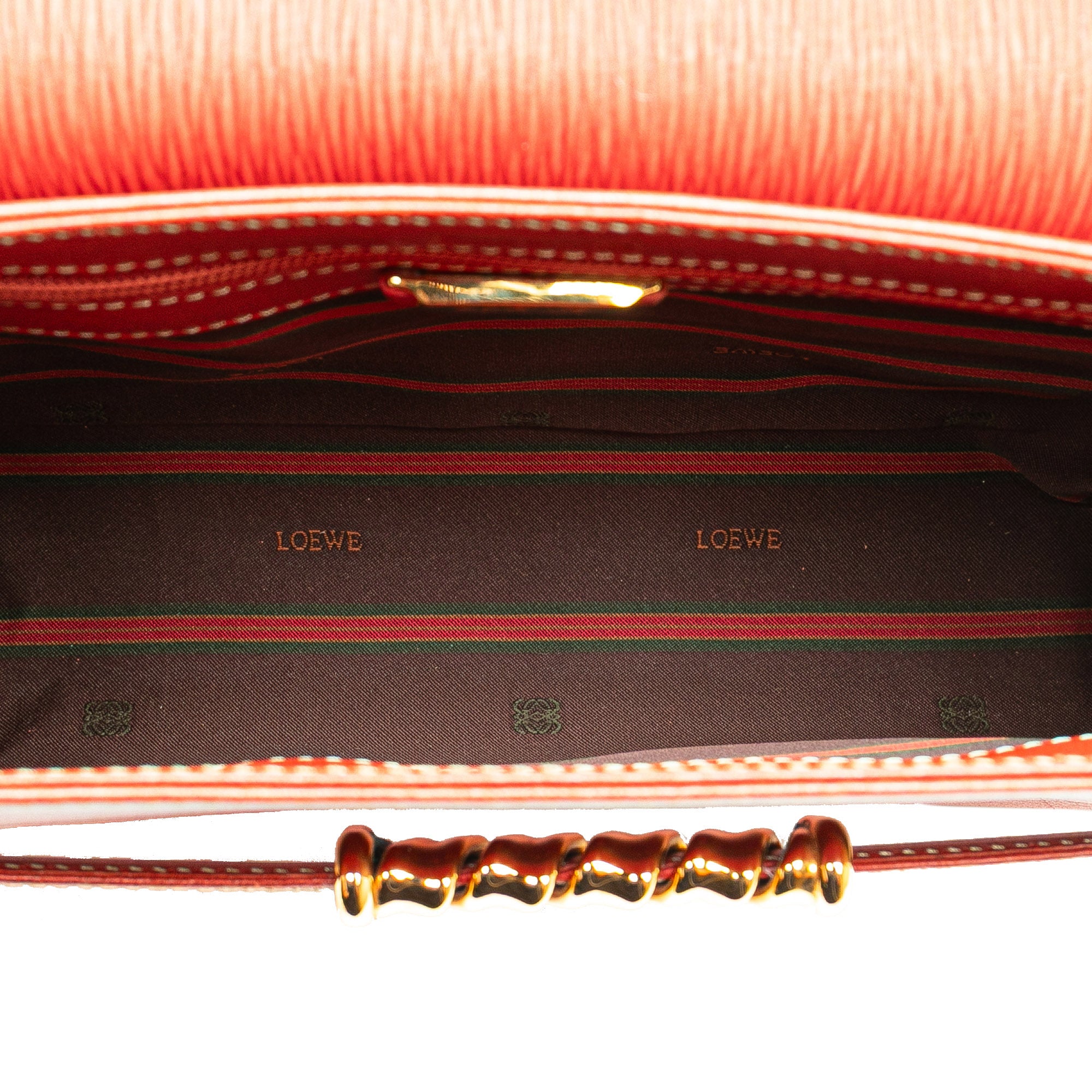 Leather Velazquez Twist Clutch