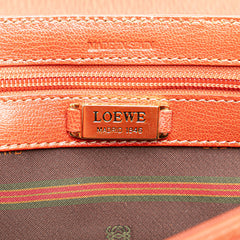 Leather Velazquez Twist Clutch