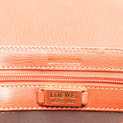 Leather Velazquez Twist Clutch