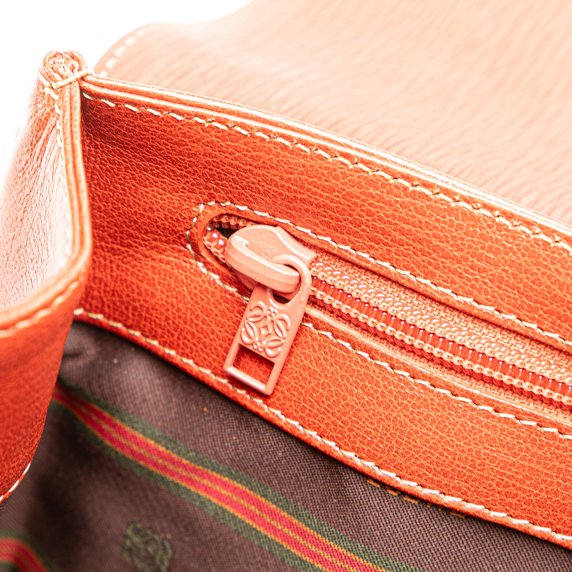 Leather Velazquez Twist Clutch