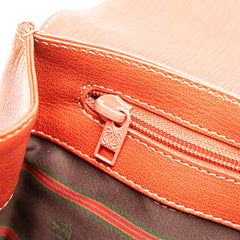 Leather Velazquez Twist Clutch