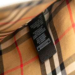 House Check Coated Canvas Clutch