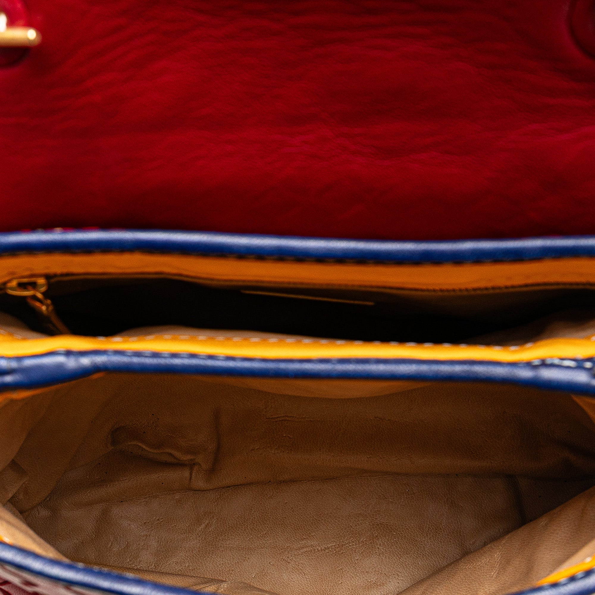 Tricolor Nappa Intrecciato Satchel