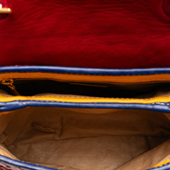 Tricolor Nappa Intrecciato Satchel