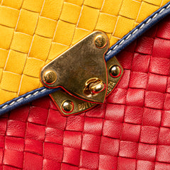 Tricolor Nappa Intrecciato Satchel