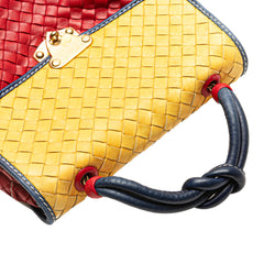 Tricolor Nappa Intrecciato Satchel