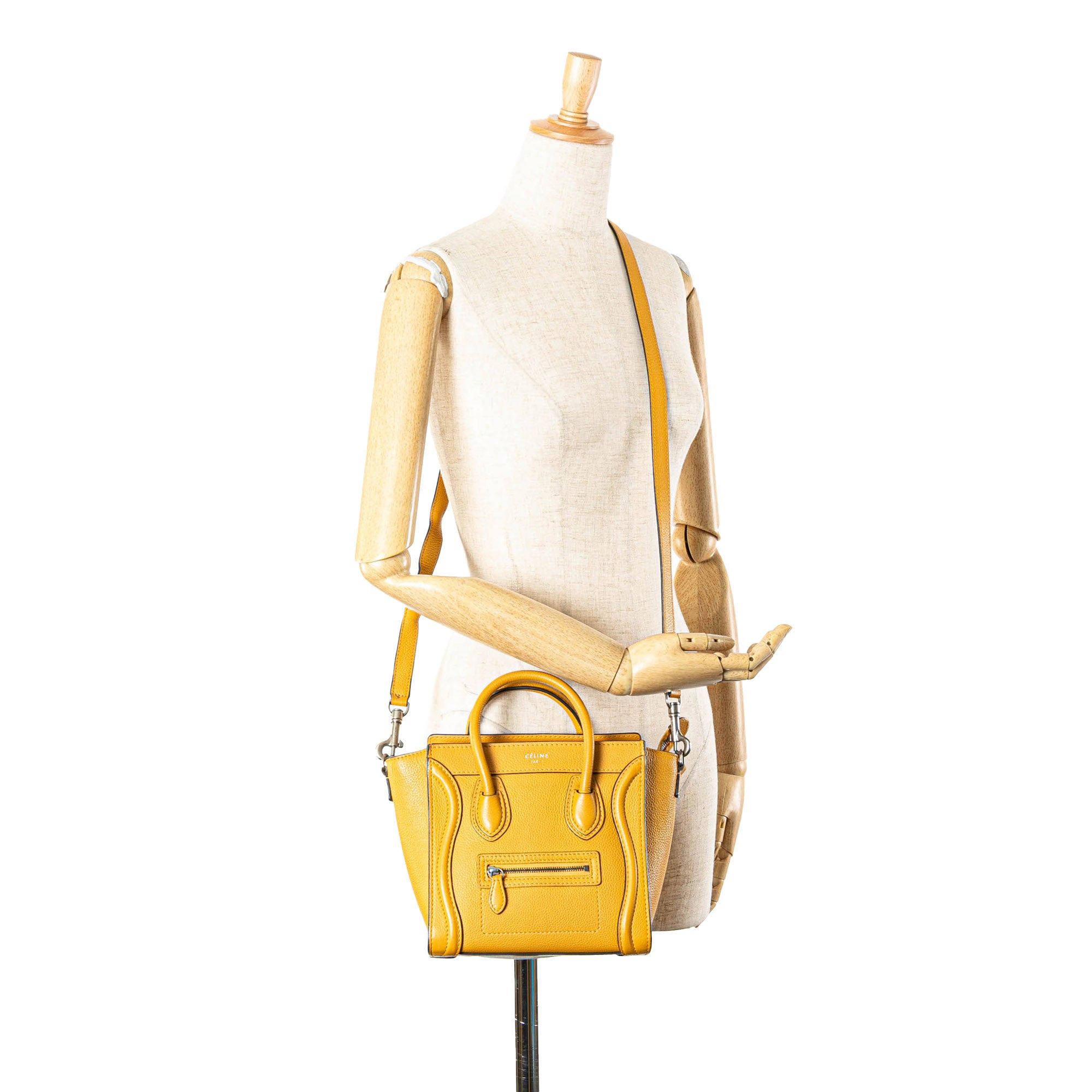 Nano Leather Luggage Tote