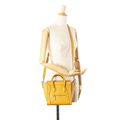 Nano Leather Luggage Tote