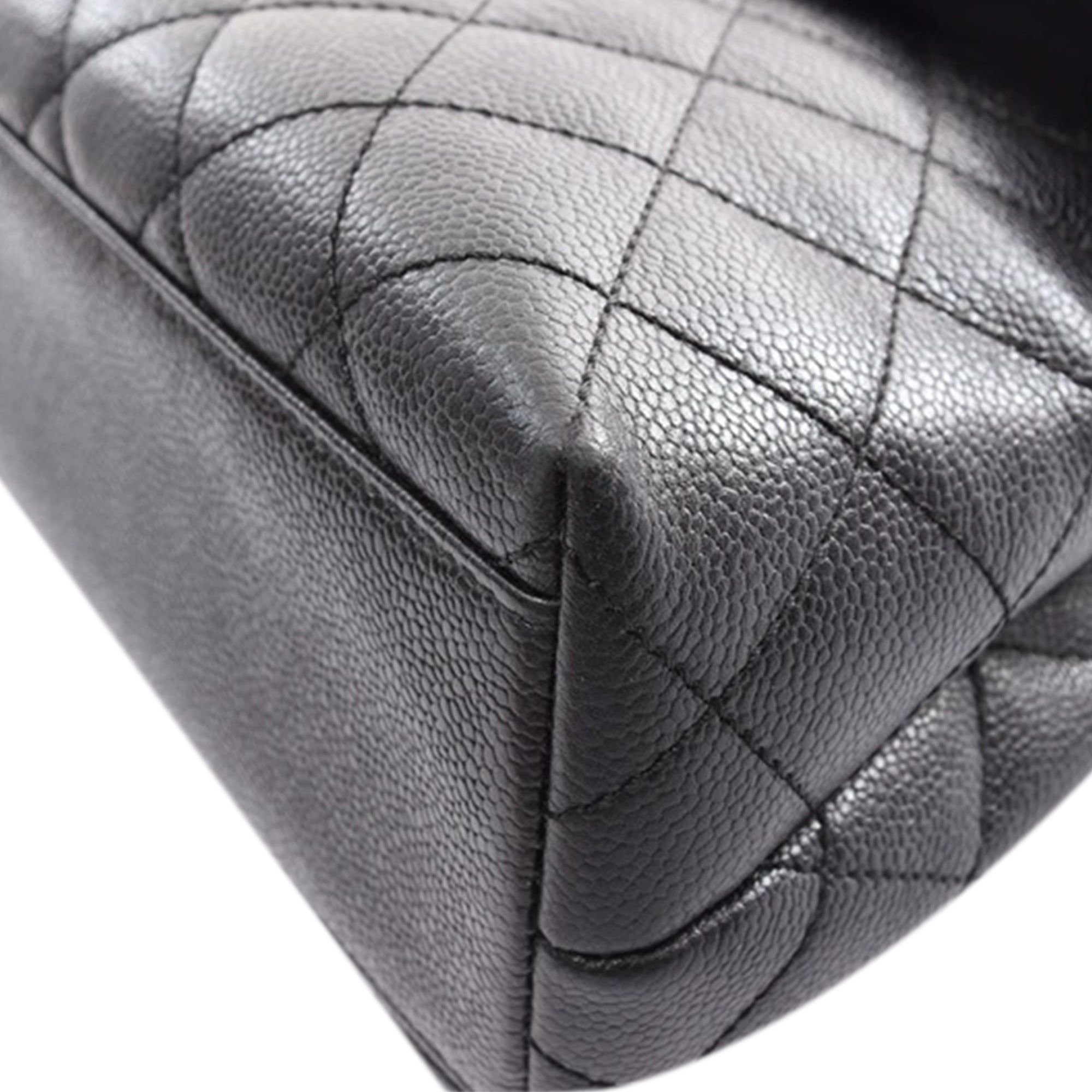 CC Quilted Caviar Kelly Top Handle Bag