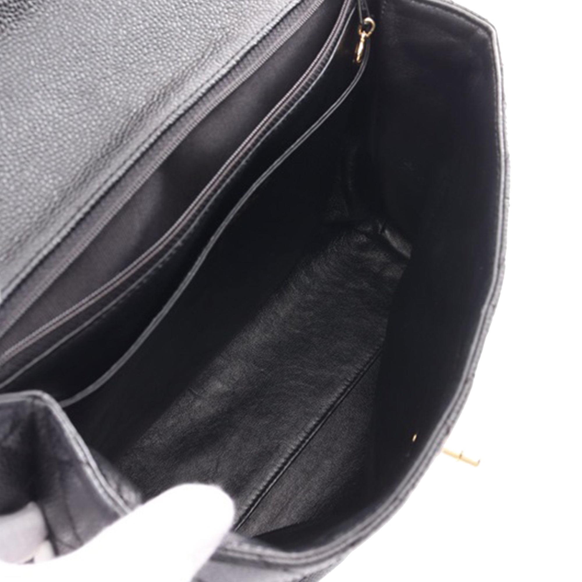 CC Quilted Caviar Kelly Top Handle Bag