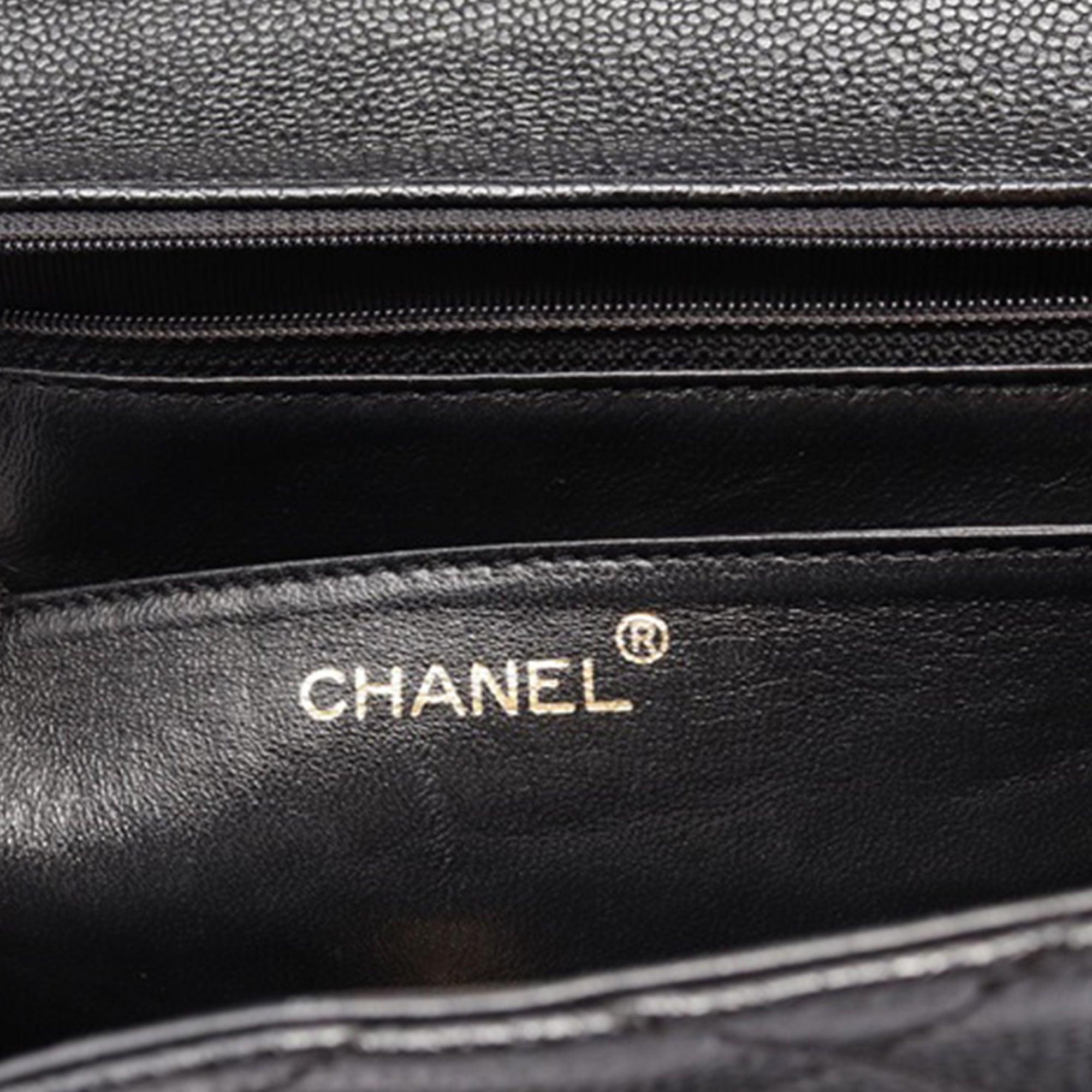 CC Quilted Caviar Kelly Top Handle Bag