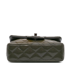 Extra Mini Rectangular Classic Patent Single Flap