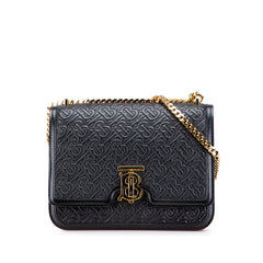 Medium TB Monogram Embossed Calfskin Chain Crossbody