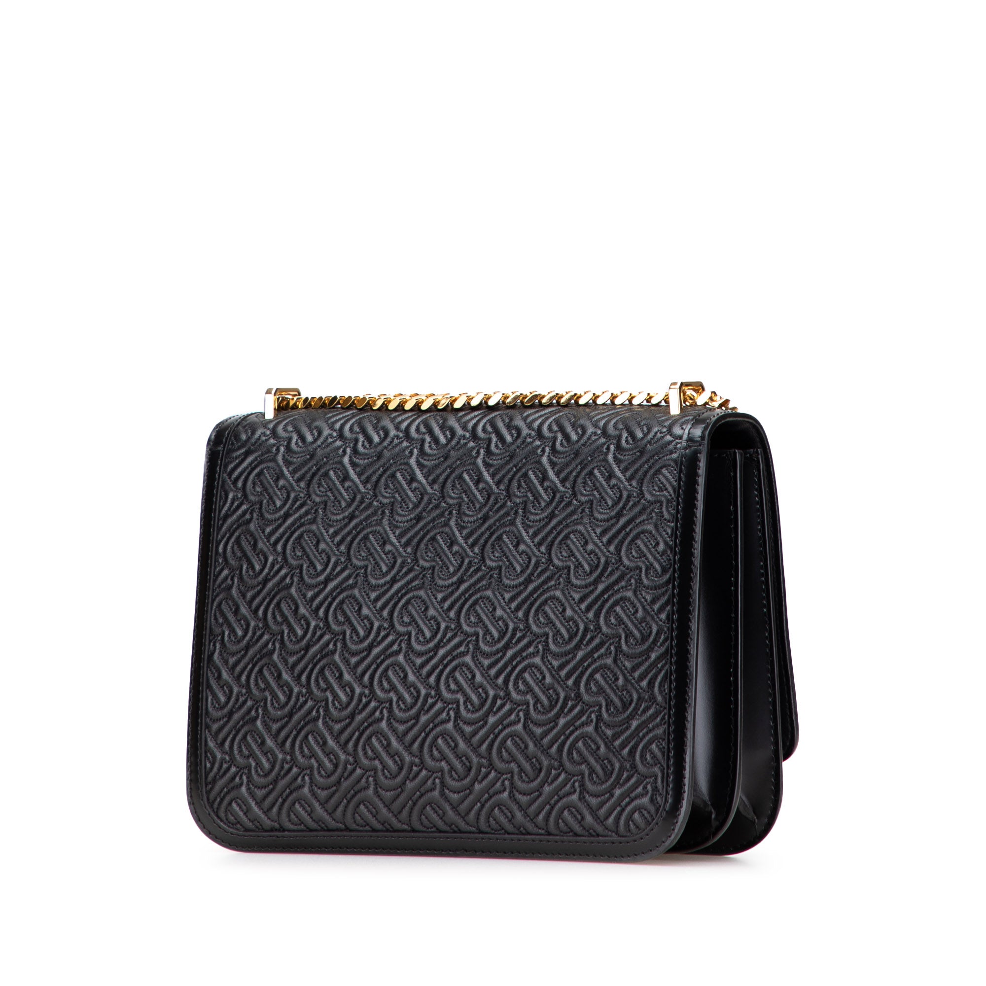 Medium TB Monogram Embossed Calfskin Chain Crossbody