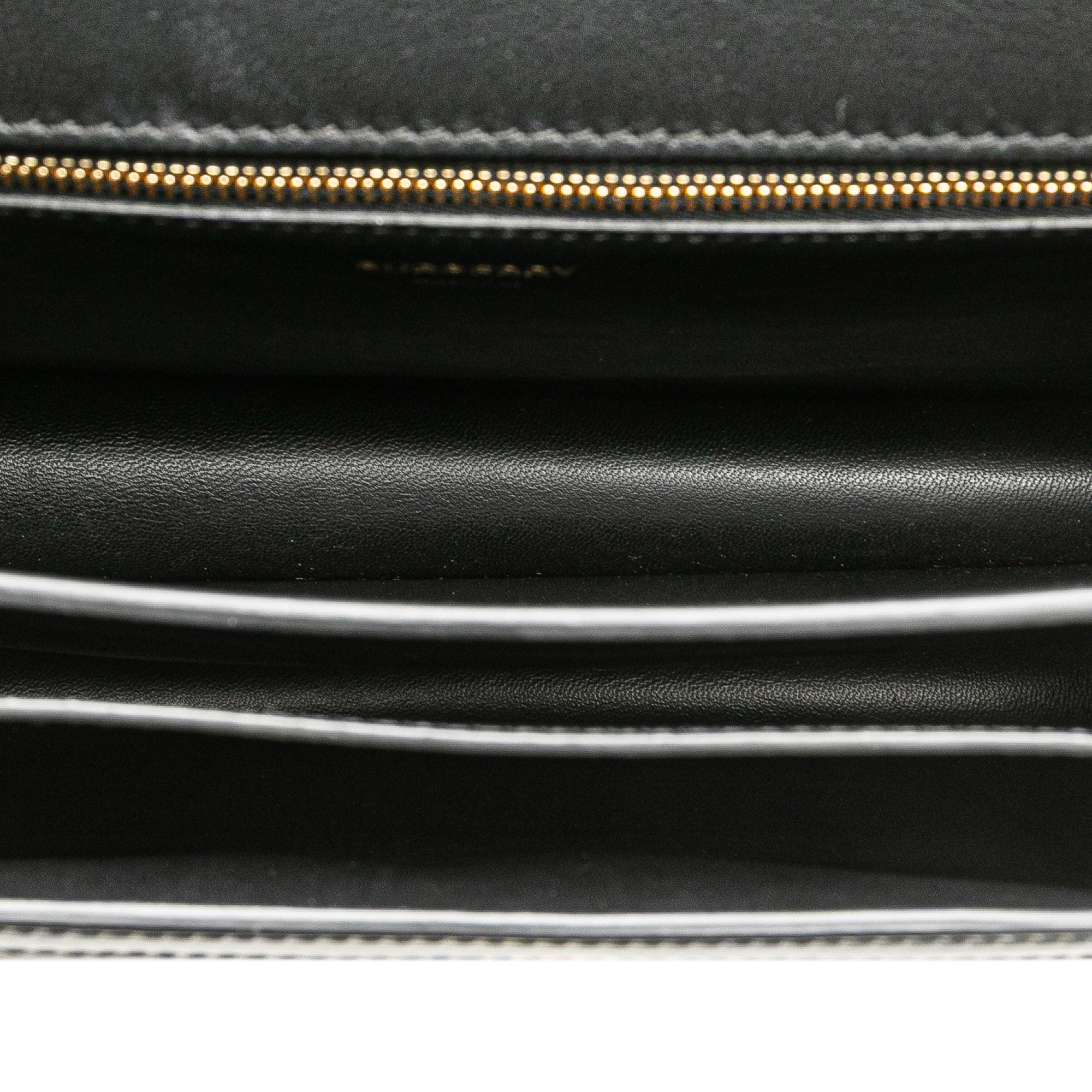 Medium TB Monogram Embossed Calfskin Chain Crossbody