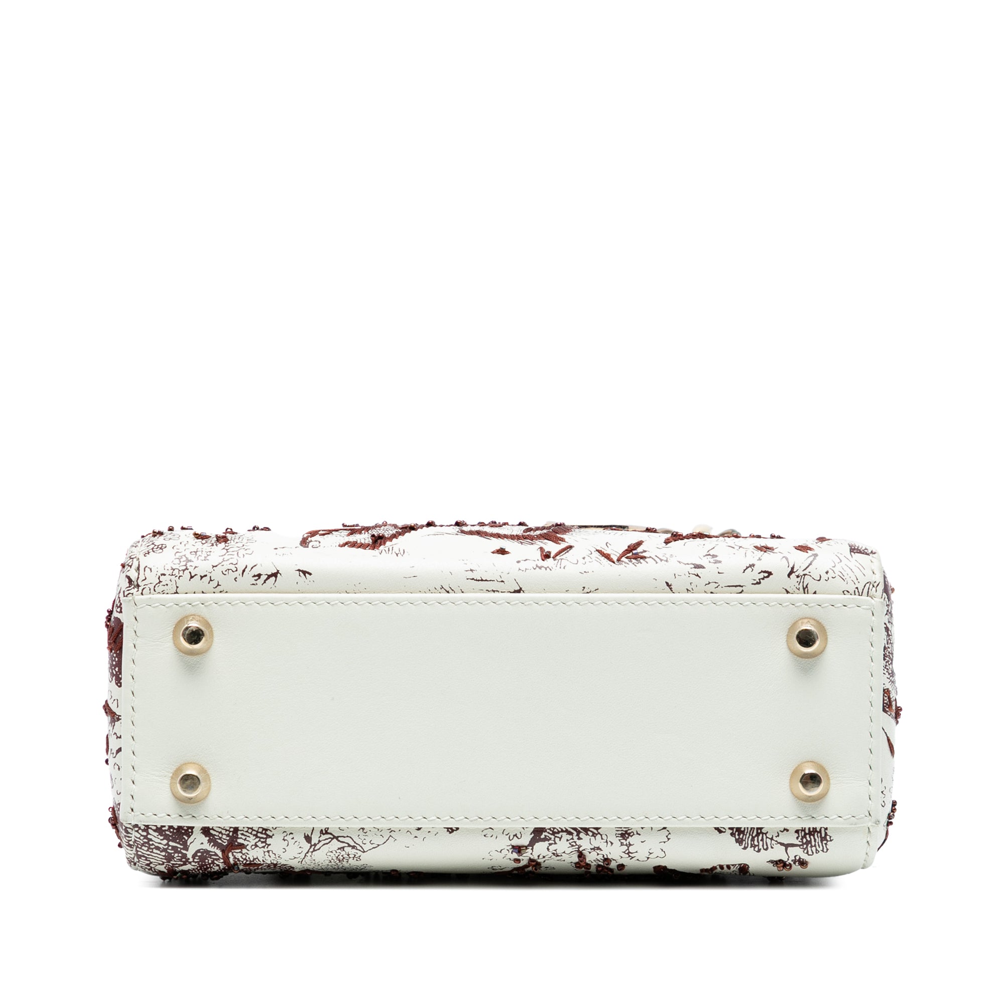 Limited Edition Mini Calfskin Embroidered Toile de Jouy Lady Dior