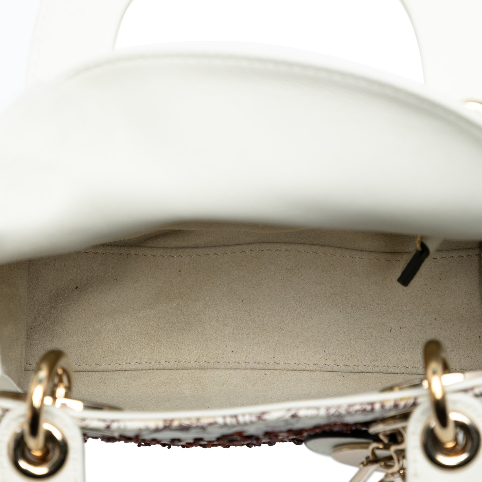 Limited Edition Mini Calfskin Embroidered Toile de Jouy Lady Dior