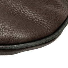 Anagram Leather Messenger Bag