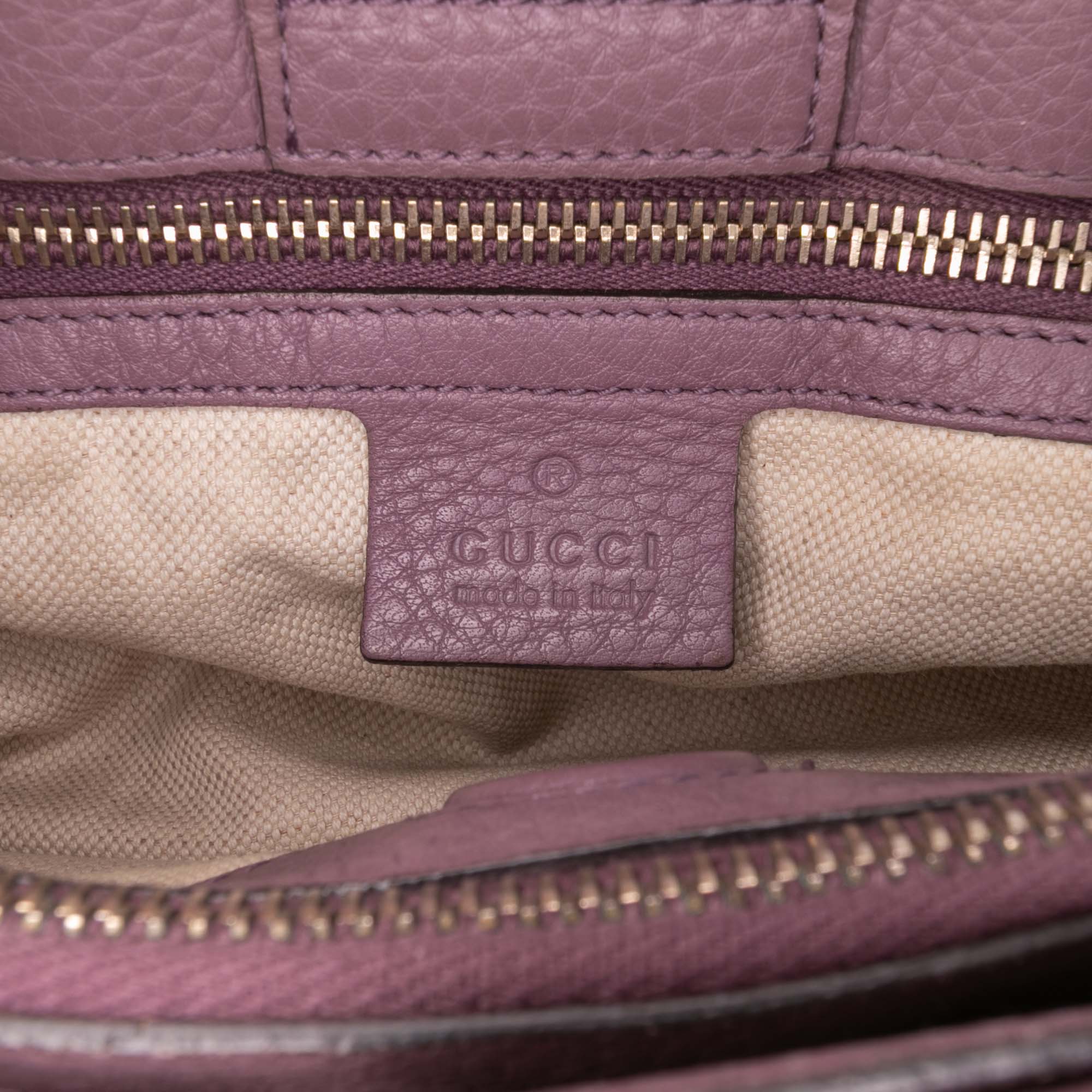Medium Calfskin Bamboo Shopper Satchel