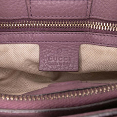 Medium Calfskin Bamboo Shopper Satchel