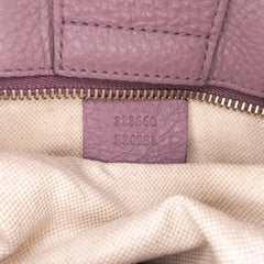 Medium Calfskin Bamboo Shopper Satchel