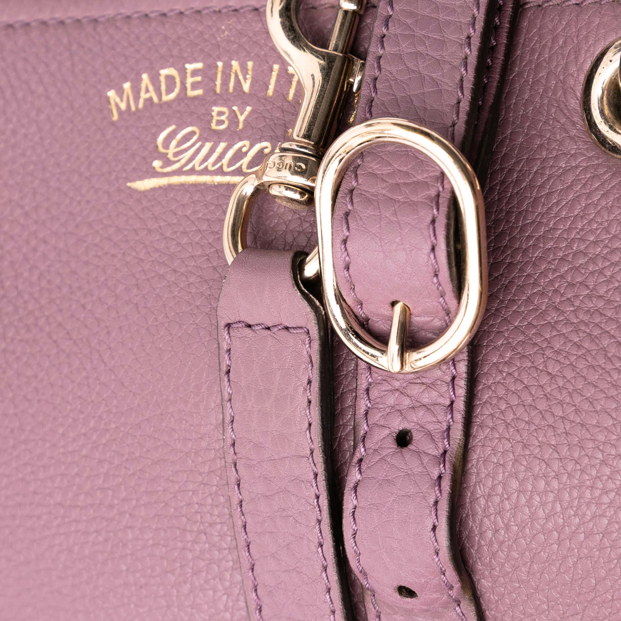 Medium Calfskin Bamboo Shopper Satchel