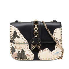 Small Kimono 1997 Print Glam Lock Shoulder Bag
