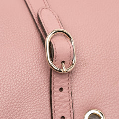 Medium Calfskin Bamboo Shopper Satchel