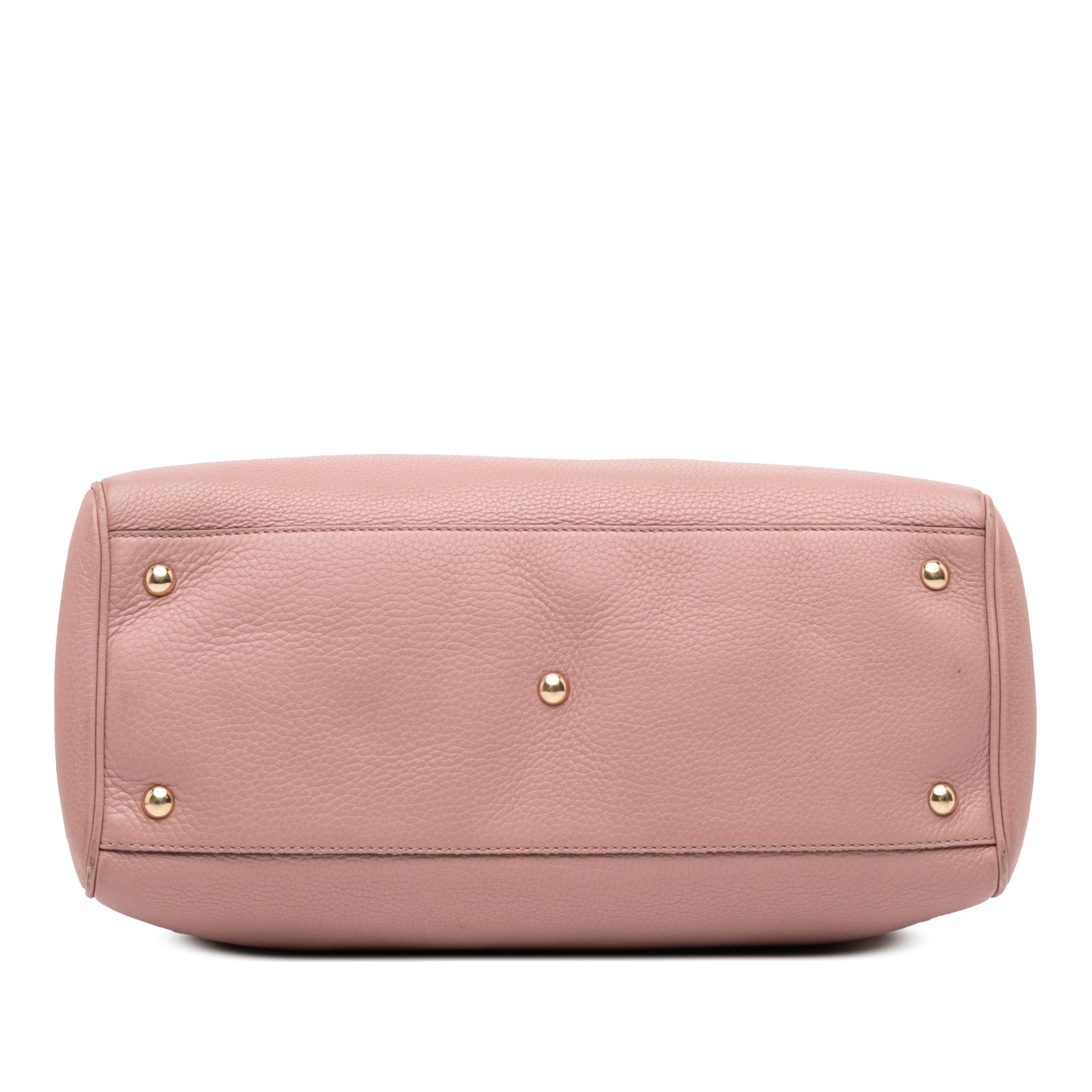 Medium Calfskin Bamboo Shopper Satchel