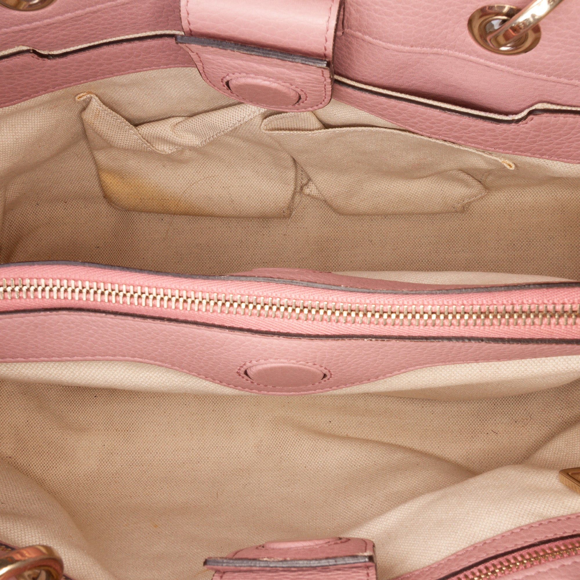 Medium Calfskin Bamboo Shopper Satchel