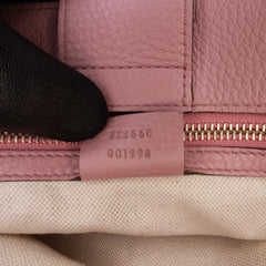 Medium Calfskin Bamboo Shopper Satchel