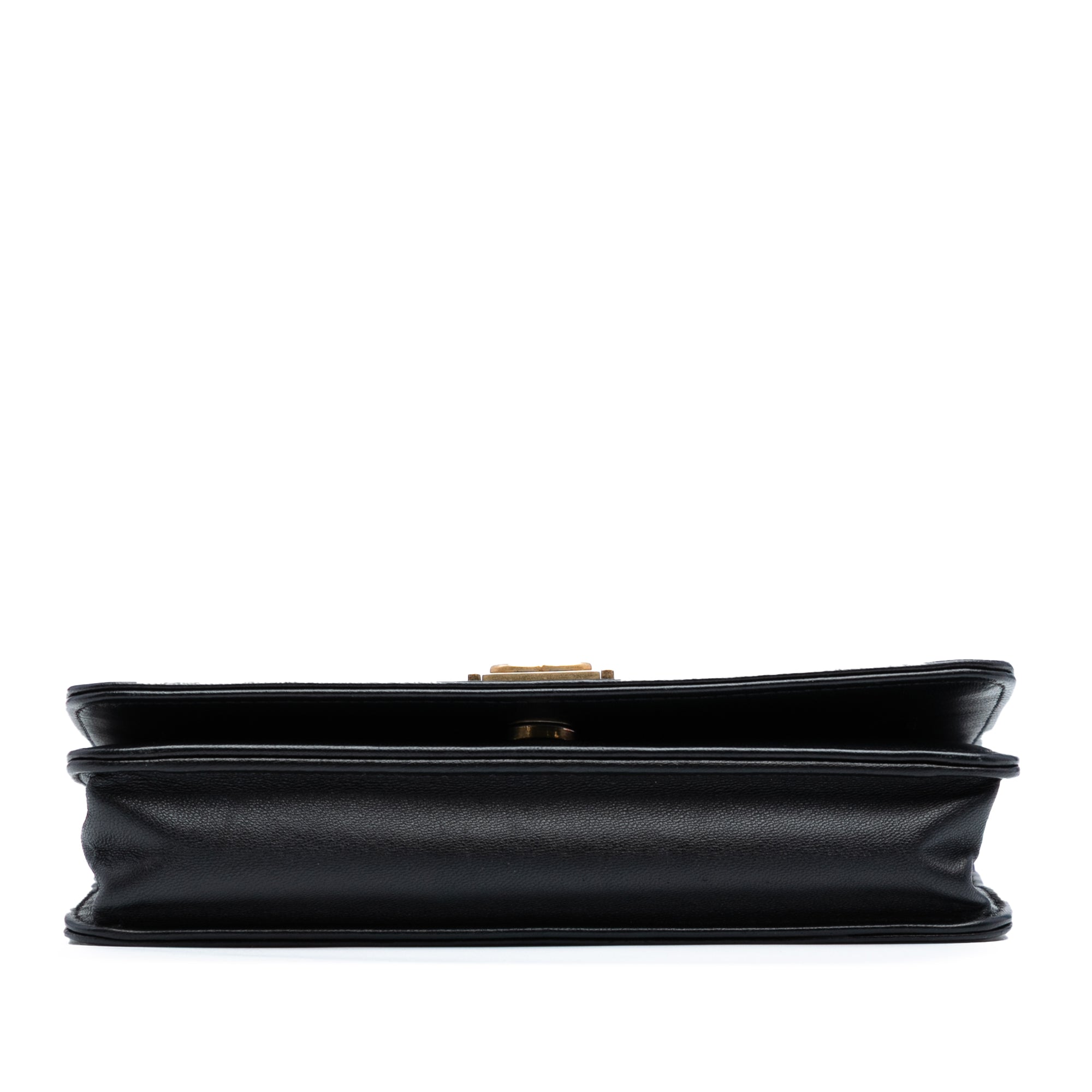 Chevron Quilted Calfskin Boy Wallet On Chain