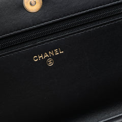 Chevron Quilted Calfskin Boy Wallet On Chain