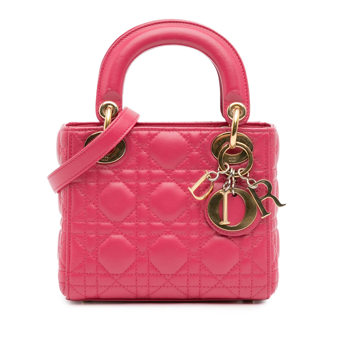 Mini Lambskin Cannage Lady Dior