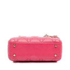 Mini Lambskin Cannage Lady Dior