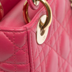 Mini Lambskin Cannage Lady Dior
