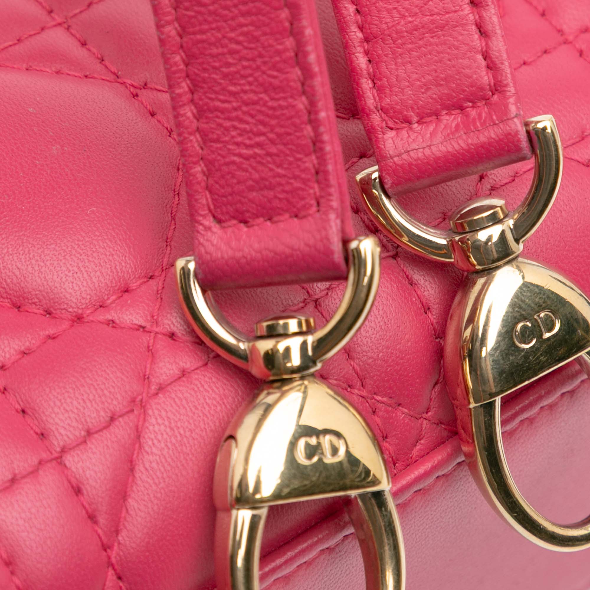 Mini Lambskin Cannage Lady Dior