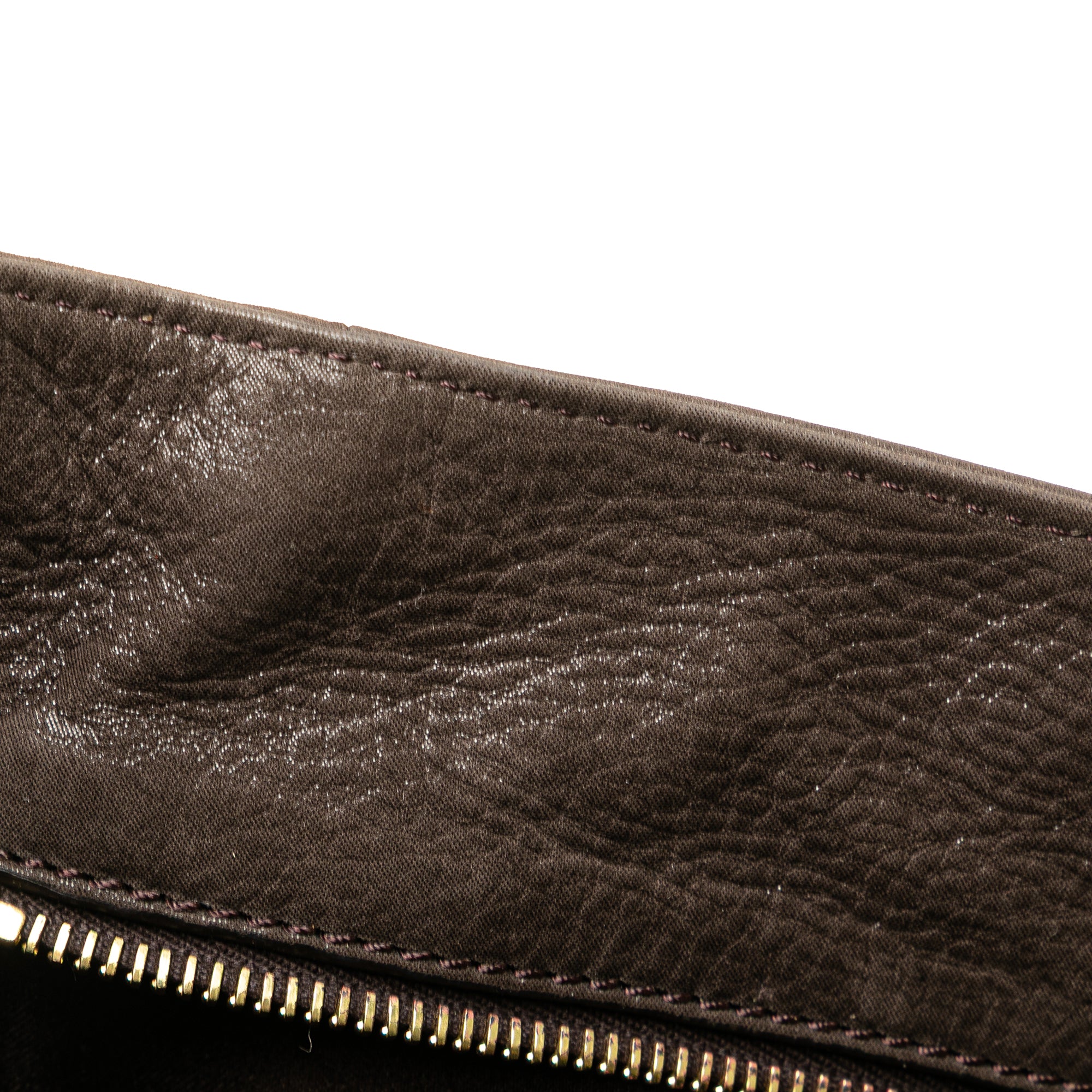 Iridescent Leather Chain Tote