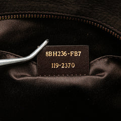 Iridescent Leather Chain Tote
