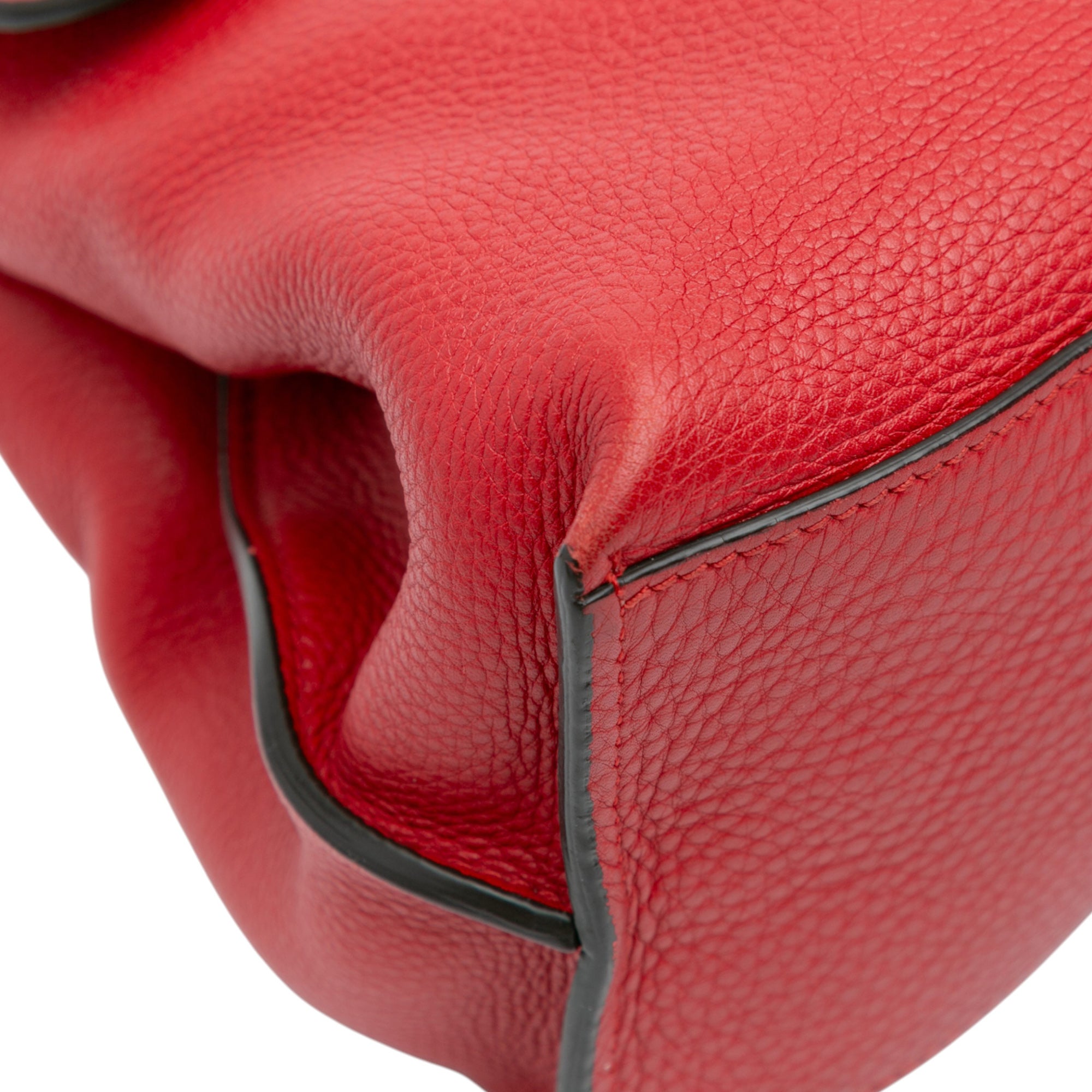 Medium Leather Bamboo Daily Satchel