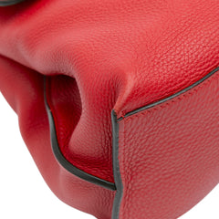 Medium Leather Bamboo Daily Satchel