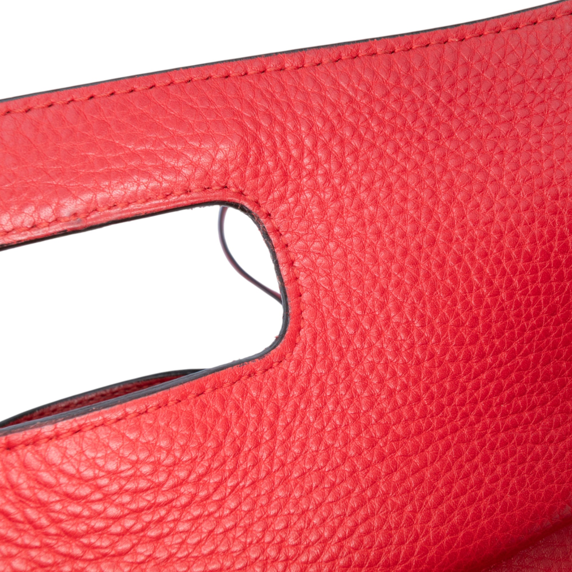 Medium Leather Bamboo Daily Satchel