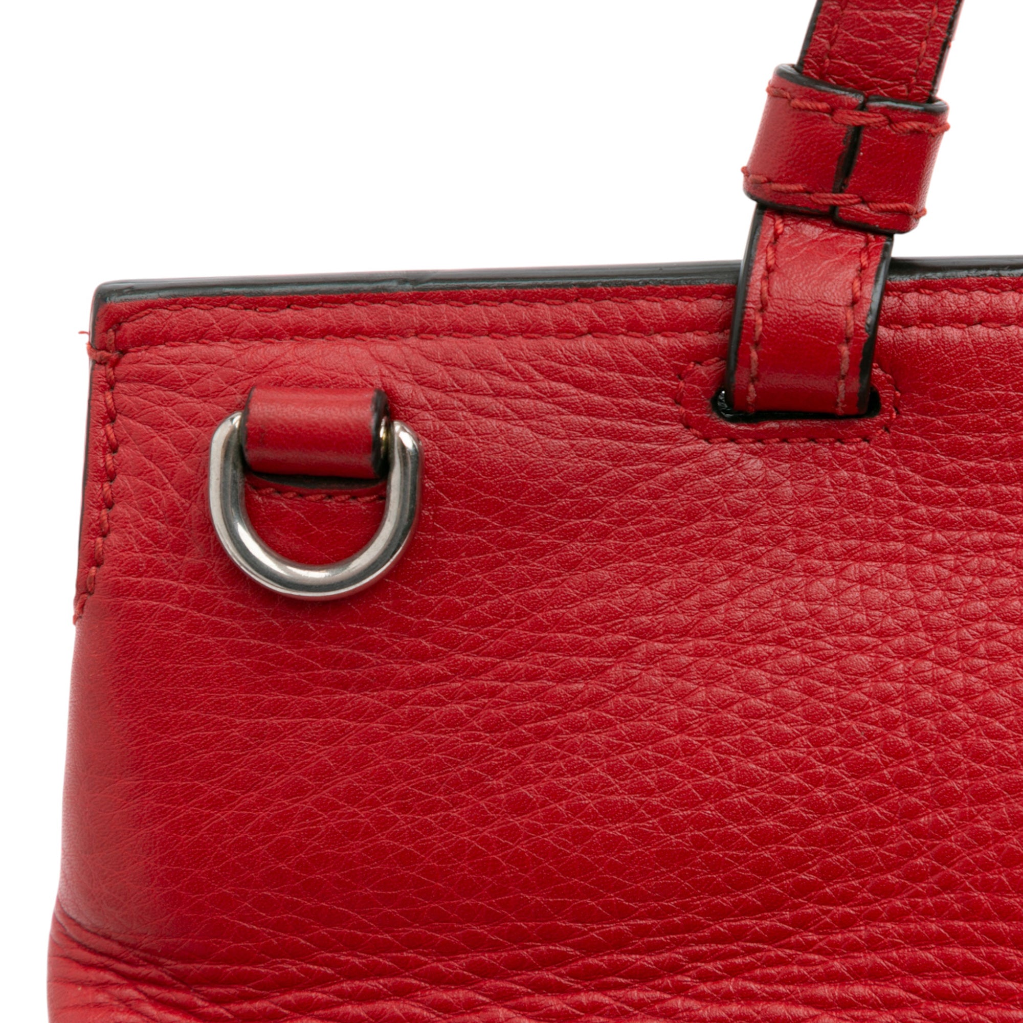 Medium Leather Bamboo Daily Satchel