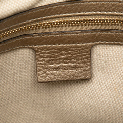 Medium Metallic Leather Soho Chain Tote