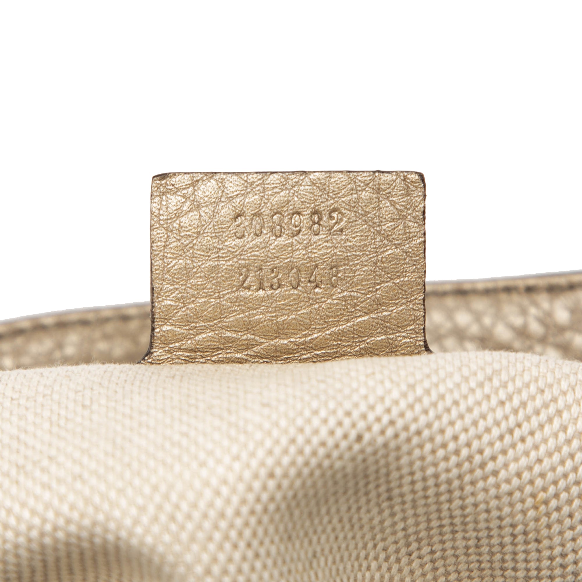 Medium Metallic Leather Soho Chain Tote