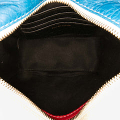 XXS Lambskin Fringe Bazar Shopper Satchel