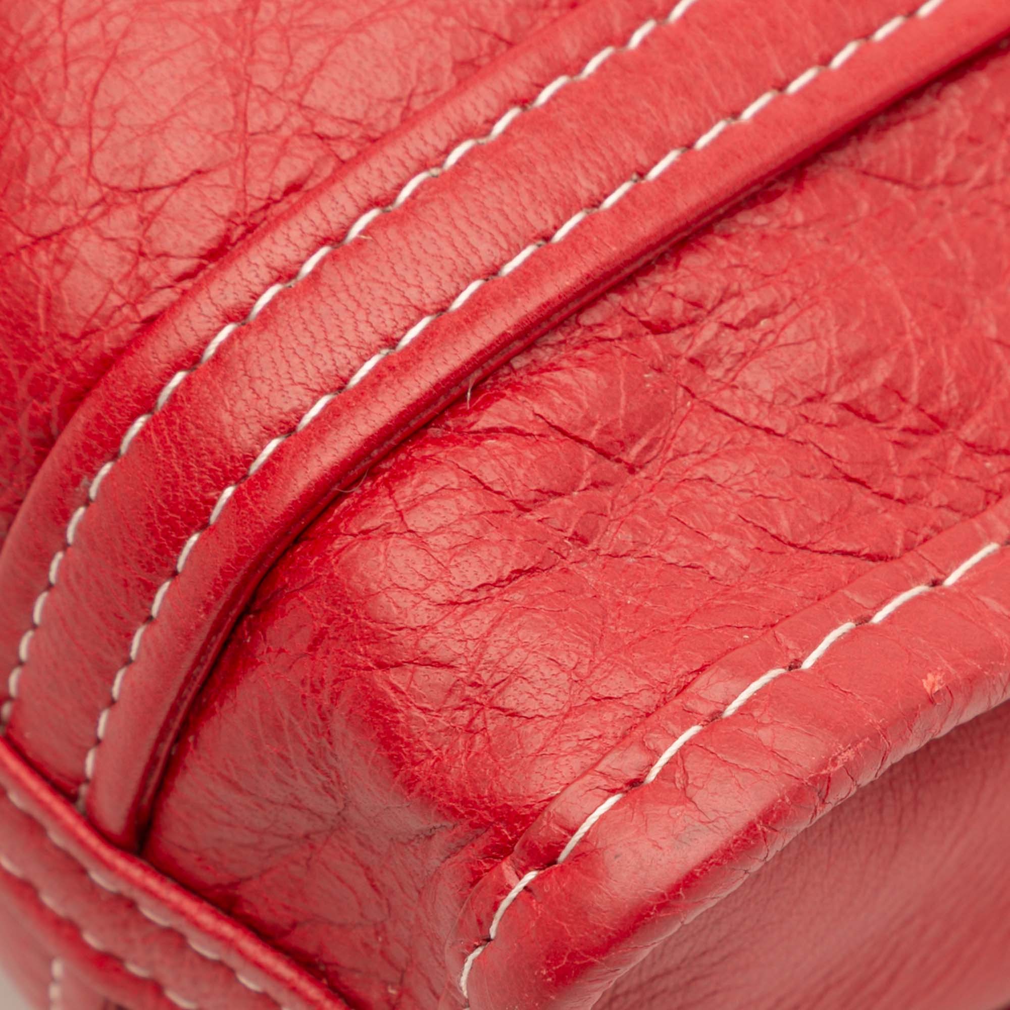 XXS Lambskin Fringe Bazar Shopper Satchel