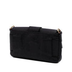 Leather Selleria Convertible Baguette Satchel