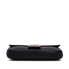 Leather Selleria Convertible Baguette Satchel