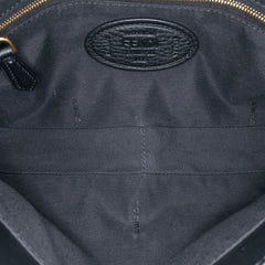 Leather Selleria Convertible Baguette Satchel